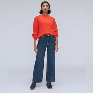 Everlane Way High Sailor jeans. Wide leg